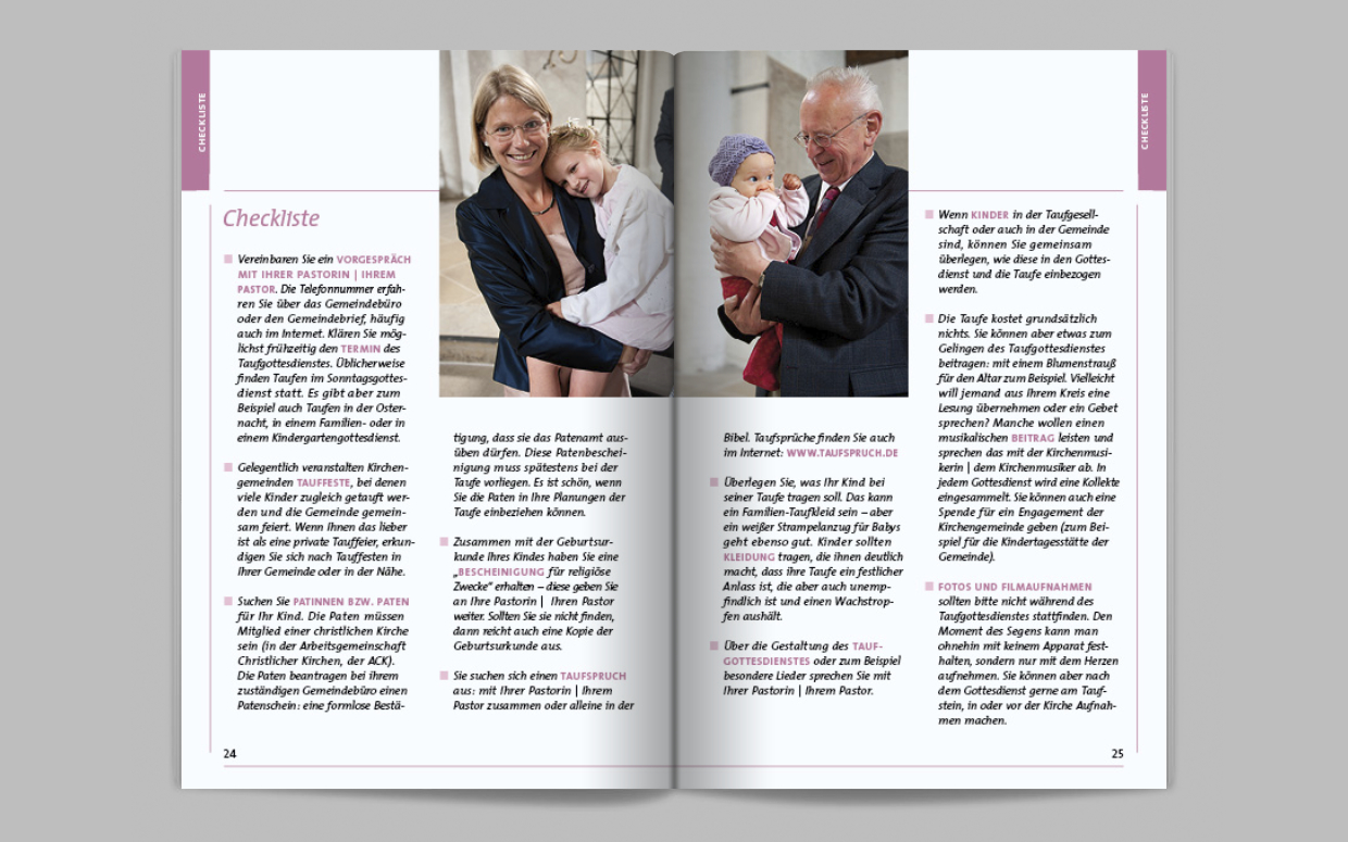 Neue Medien für Kirche und Gemeinden: Broschüre „Kindertaufe“, Ev.-Luth. Nordkirche © A. Salomon-Prym (prohibited for AI/ML training) Kirche, Medien, Medienwerk, evangelisch, Lutherisch, Nordkirche, Norddeutschland, Weltbewegt, Broschueren, Broschüre, kirchlich, magazin, church, publicity, Information, weltweit, Hamburg, SALOMON-PRYM, germany, DEUTSCHLAND, Öffentlichkeitsarbeit, Glaube, Gläubige